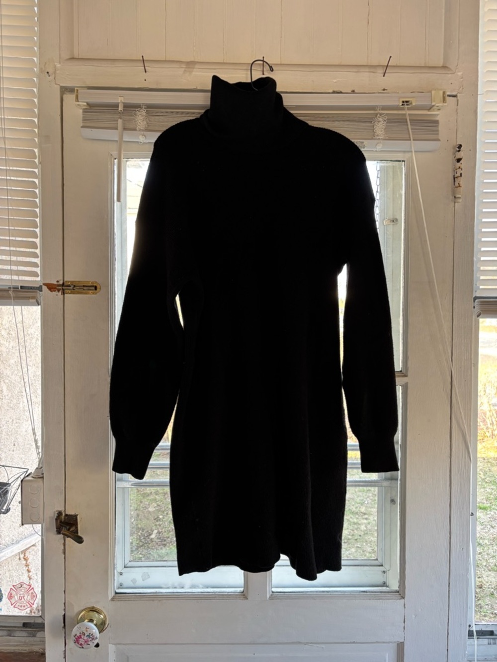 Black Turtleneck Sweater Dress